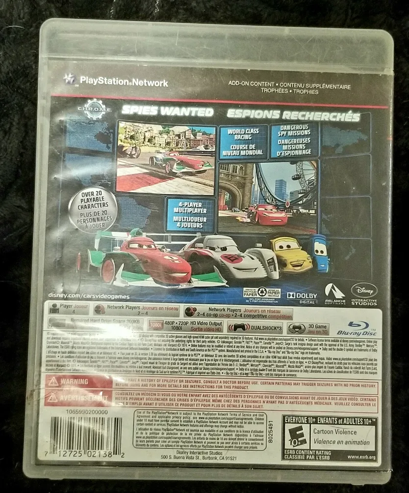 Disney Pixar Cars 2 PlayStation 3 Game image indicator(3)
