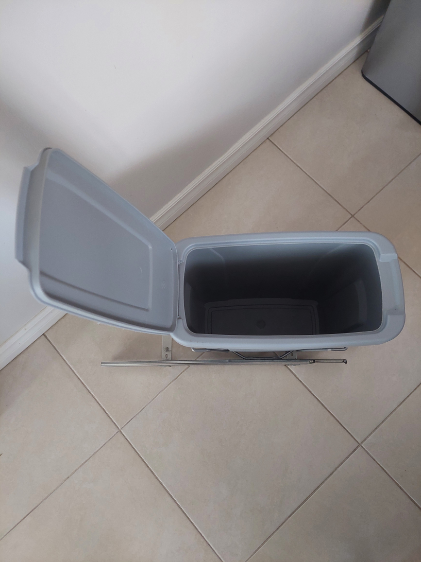 Grey pull-out Kitchen waste bin - photo 3