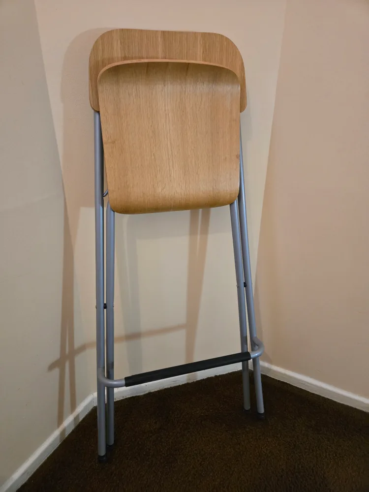 Folding Wooden Bar Stool image indicator(2)