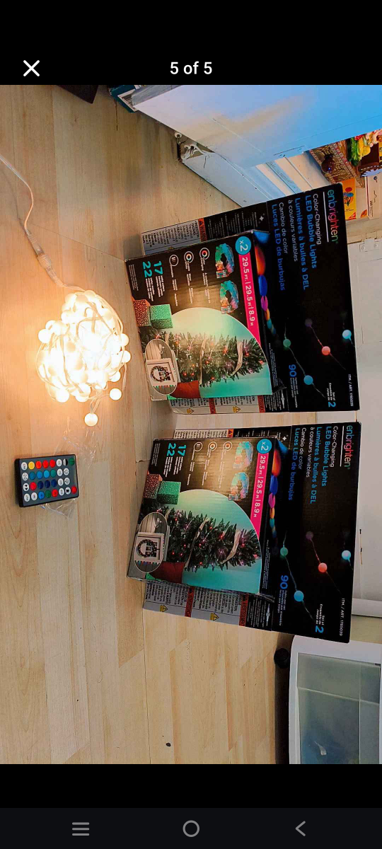Enbrighten LED Bubble Lights with Remote - 2 Sets - photo 4