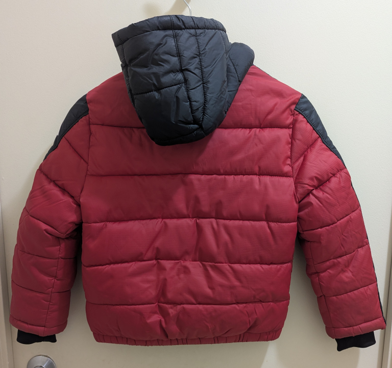 Jordan Boys' Size 8-10 Red and Black Puffer Jacket - photo 2