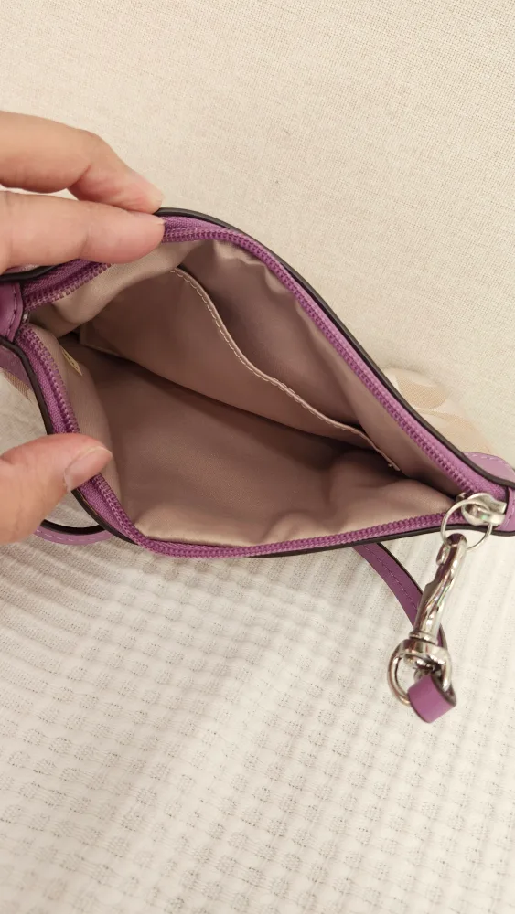 Coach Wristlet Beige and Purple image indicator(5)
