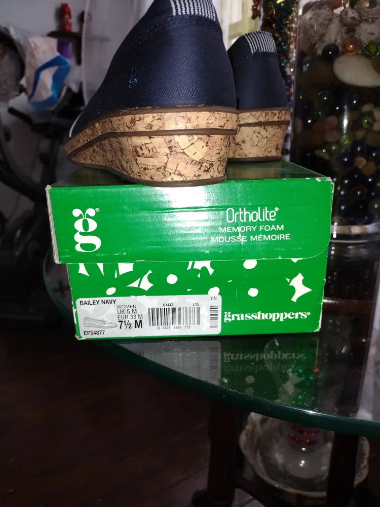 Grasshoppers Women's Navy Blue Slip-on Shoes - Size 8.5 Medium 💚 image indicator(6)