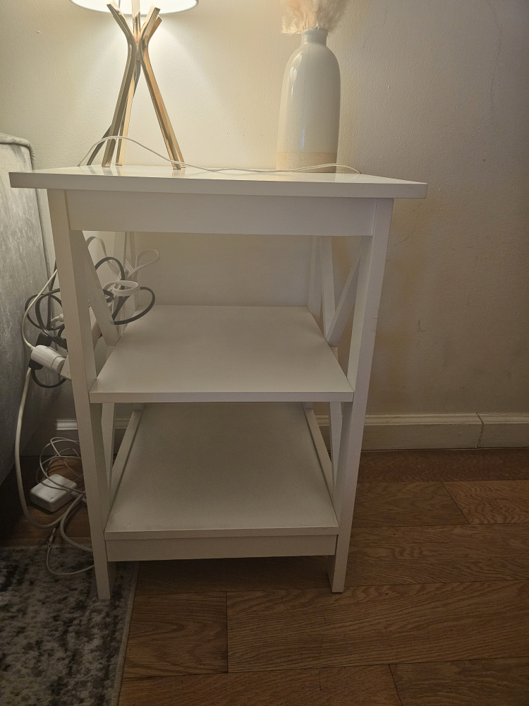 End Table - White, 3 Tier - photo 3