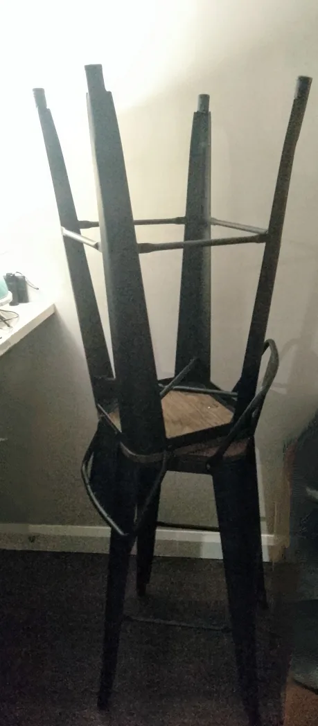 2 Bed Bath & Beyond: Set of Metal Bar Stools image indicator(4)