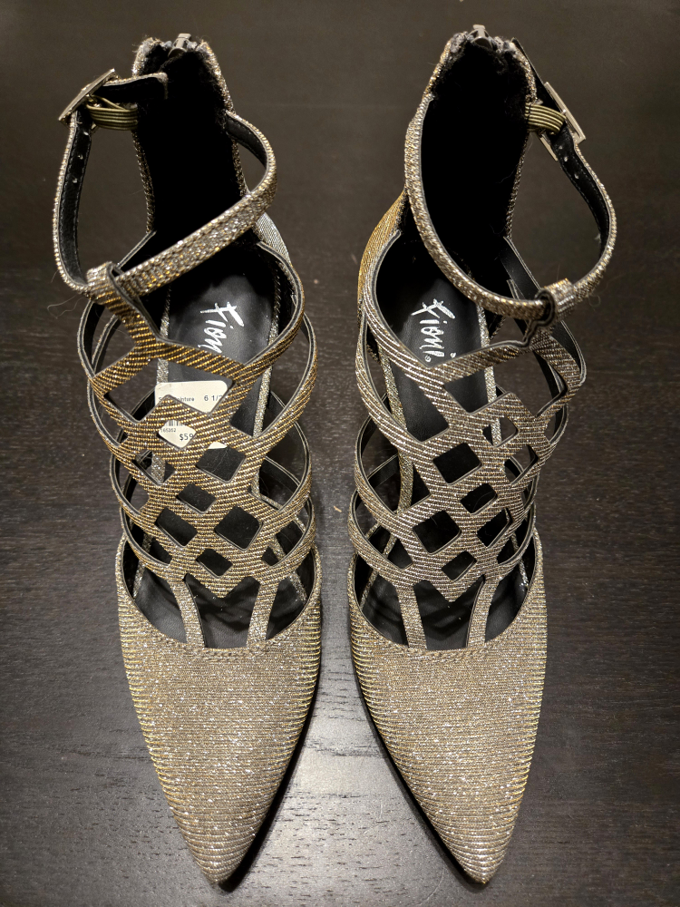 Fioni Women's Glitter High Heels, Size 6 1/2