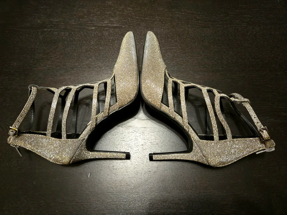 Fioni Women's Glitter High Heels, Size 6 1/2 image indicator(3)