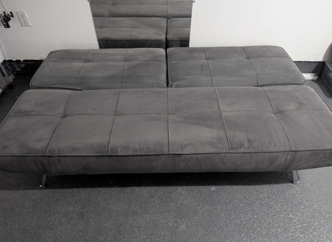 Grey Futon Couch - photo 3