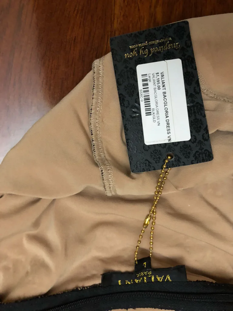 Valiant Bagloria Dress in Black/Gold thumbnail