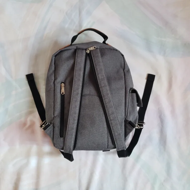 Grey Canvas Backpack image indicator(3)