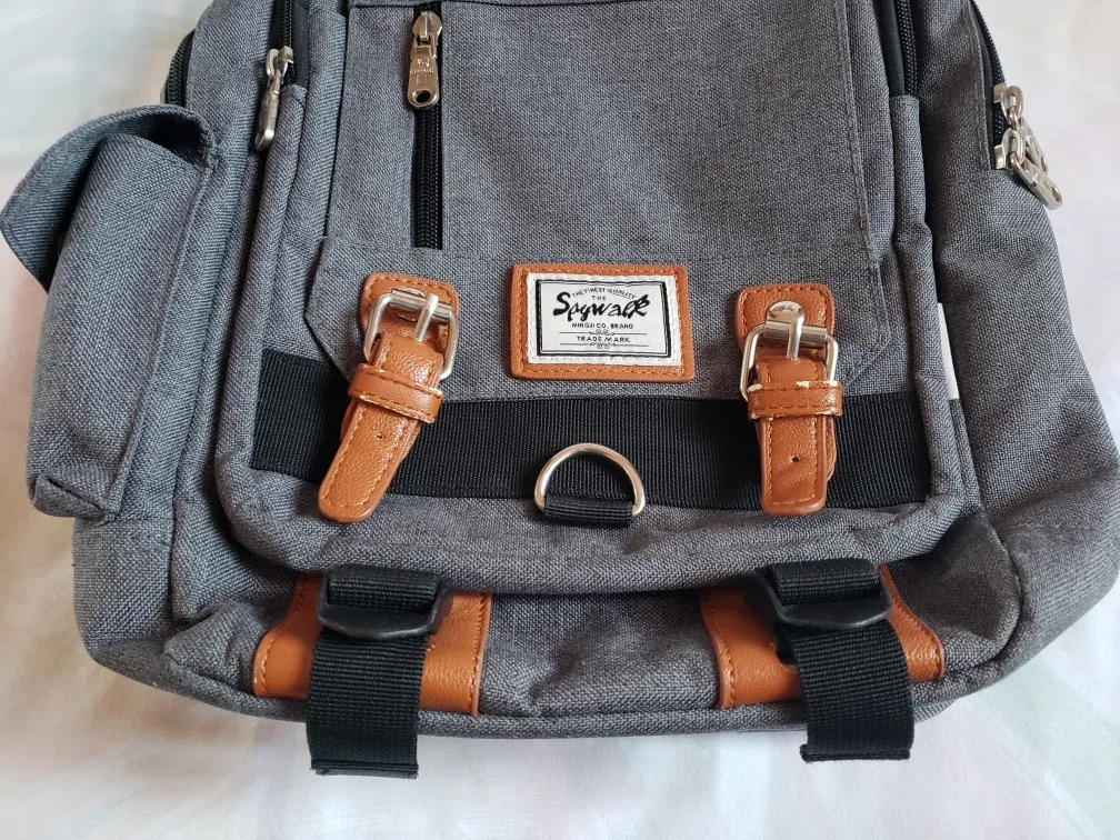 Grey Canvas Backpack image indicator(7)