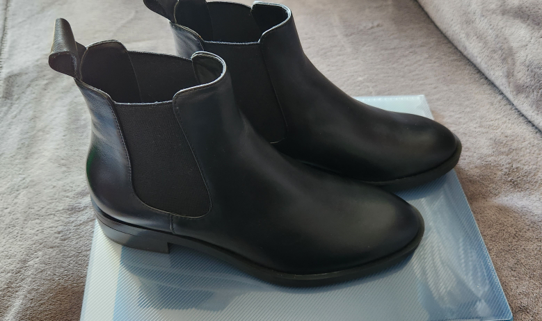 New Zara Black Leather Chelsea Boots - photo 2
