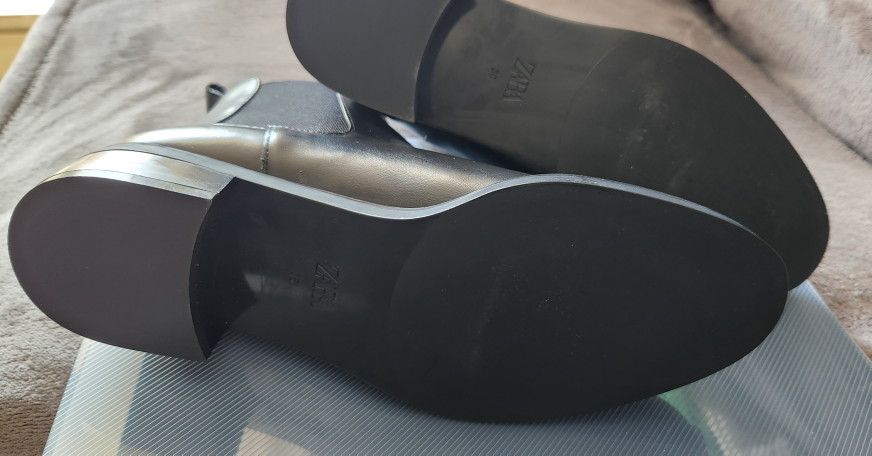 New Zara Black Leather Chelsea Boots - photo 3