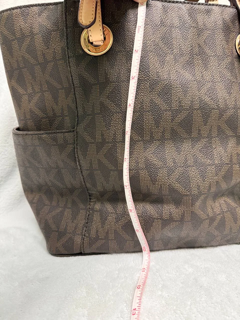 Michael Kors Brown Signature Tote Bag image indicator(3)