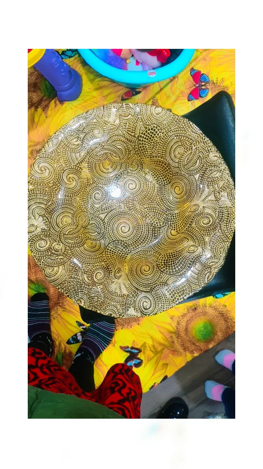 Large Decorative Gold Bowl image indicator(7)