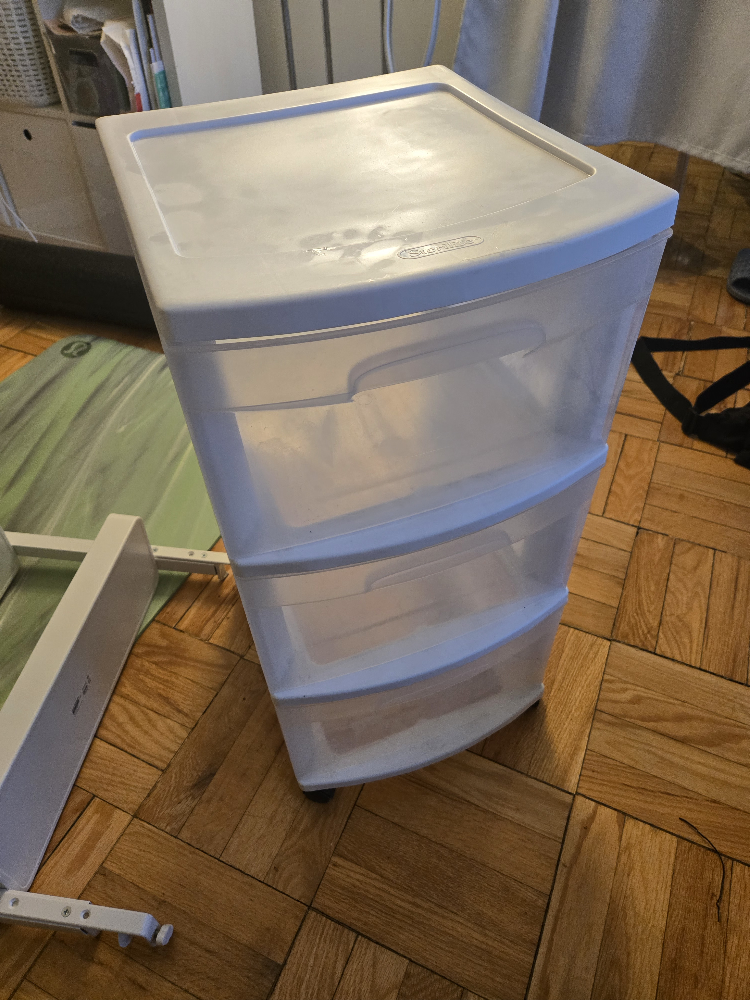 Sterilite 3-Drawer Rolling Cart