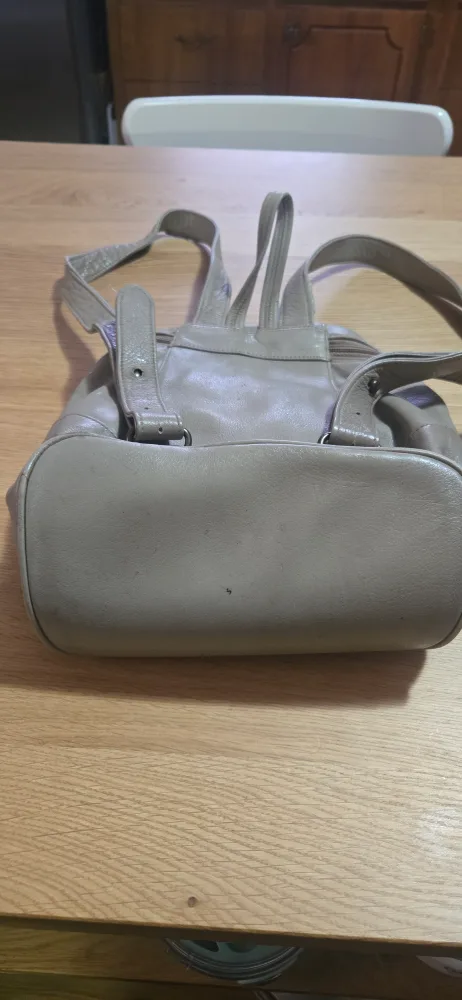 Vintage Leather Backpack Purse image indicator(2)