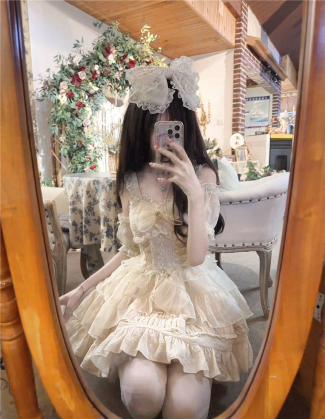 Off White Lolita Jumper Dress