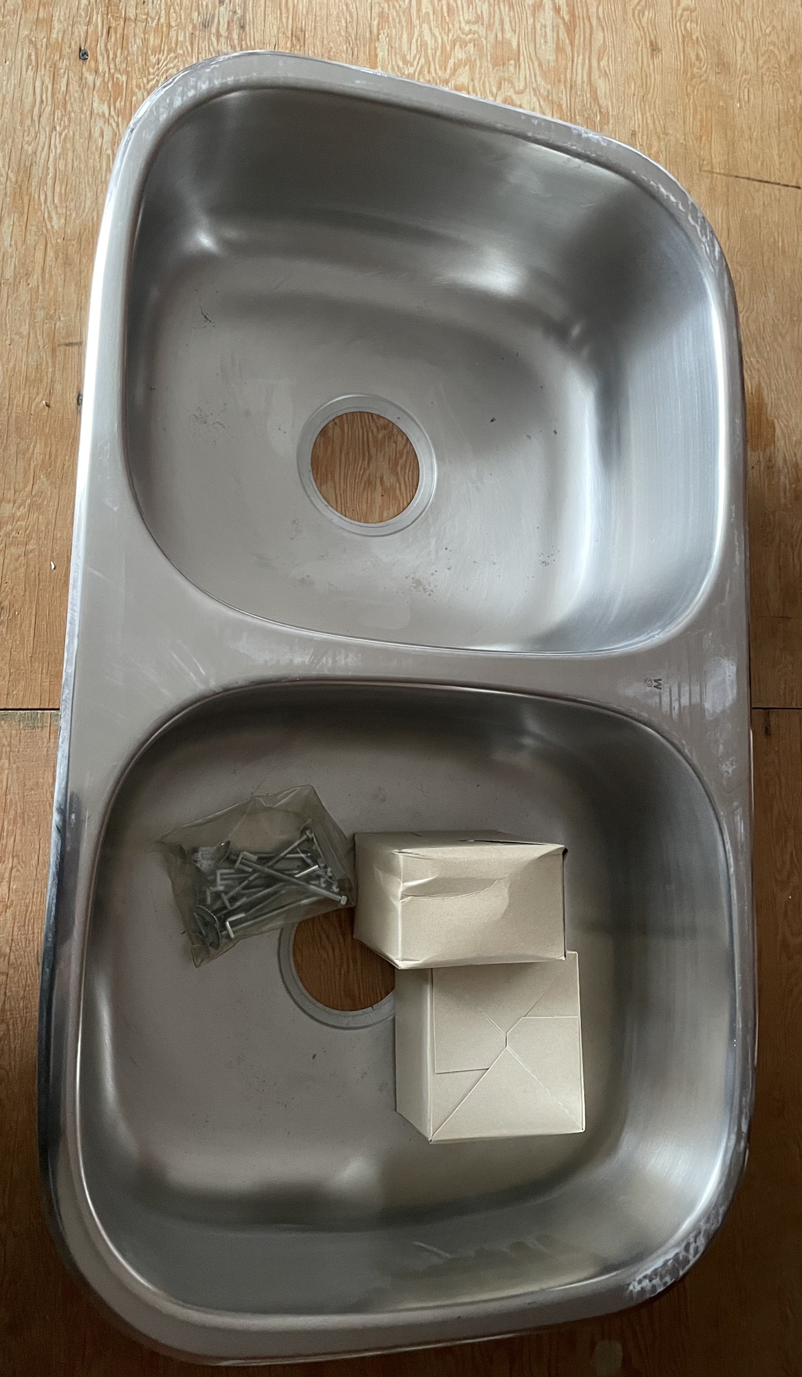 Free Stainless Steel Double Kitchen Sink