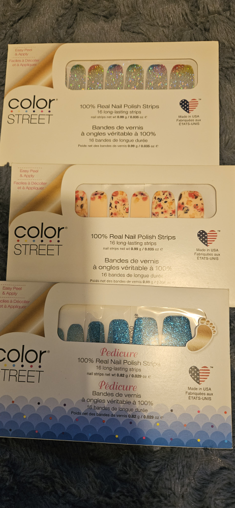Color Street Nail Polish Strips (3 packs)
