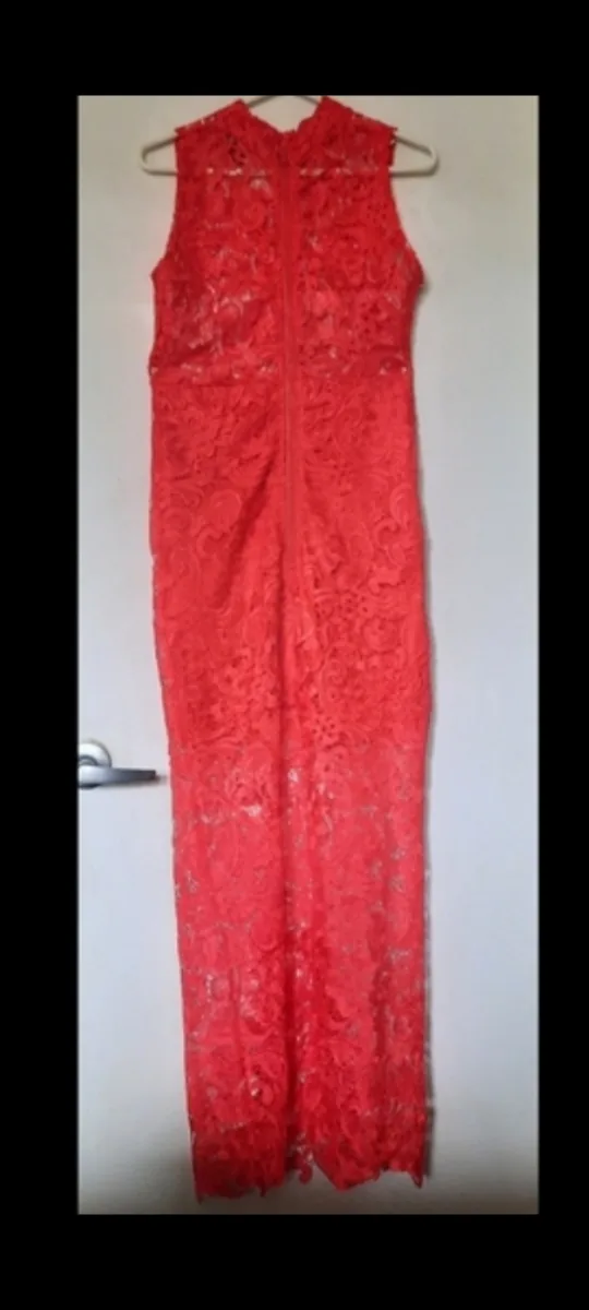 Stunning Red Lace Maxi Dress image indicator(2)