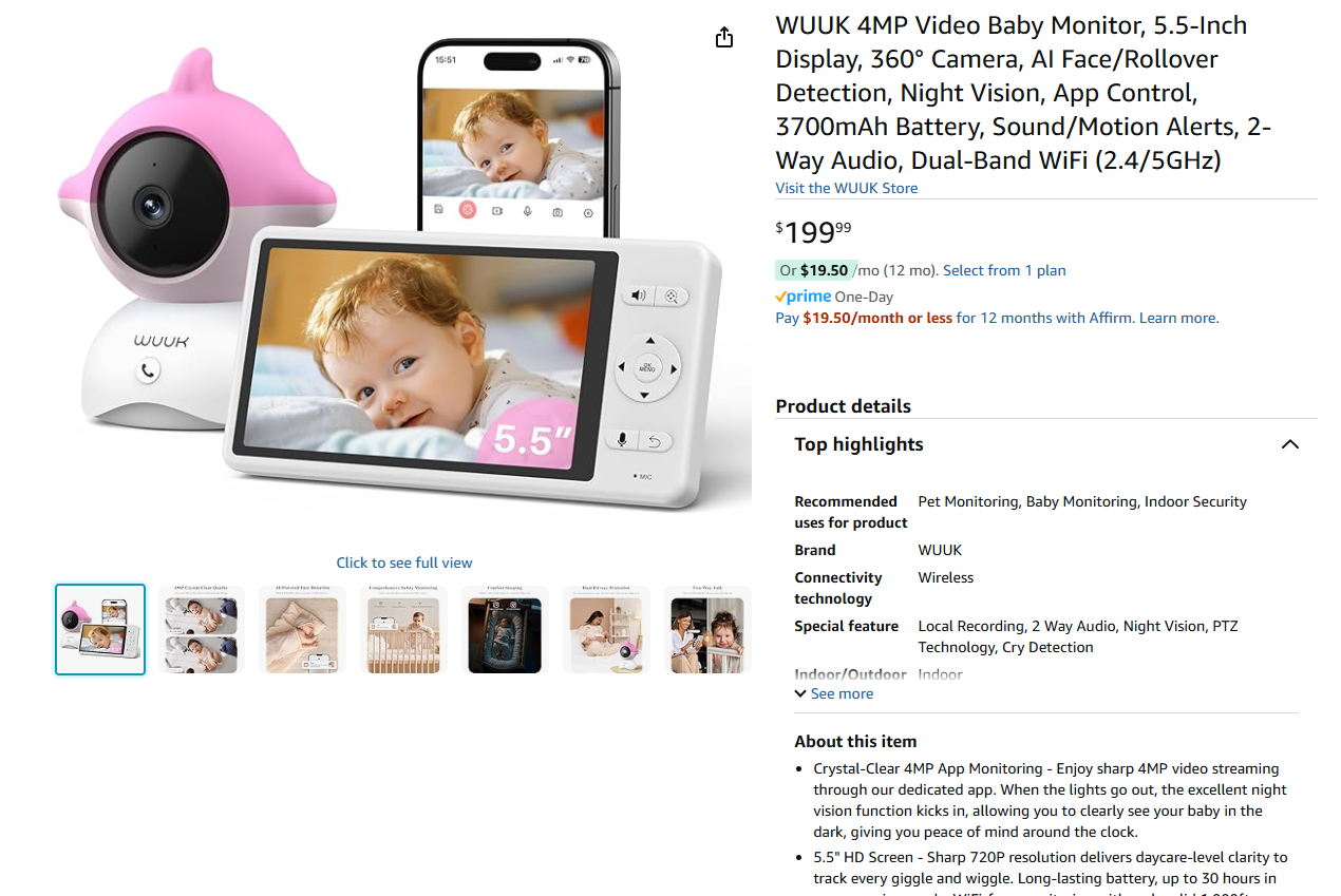 Video Baby Monitor BNIB - photo 2