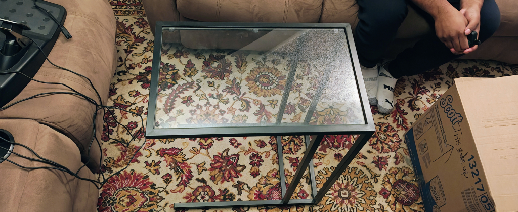 Glass-top Side Table - photo 2