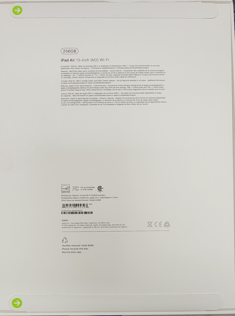 New Sealed iPad Air 13" (M2) 256GB Wi-Fi + AppleCare+ - photo 2