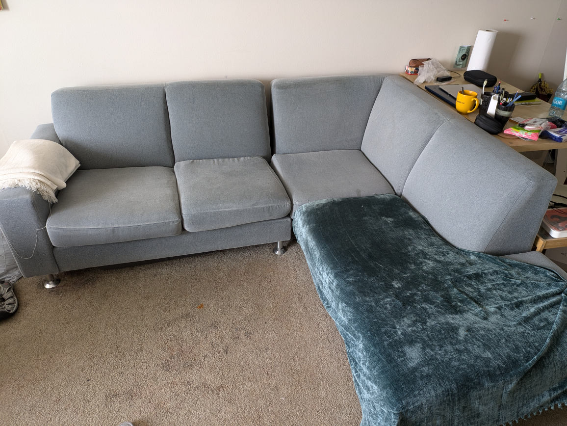 Free Grey Sectional Sofa - Minor Damage - photo 2