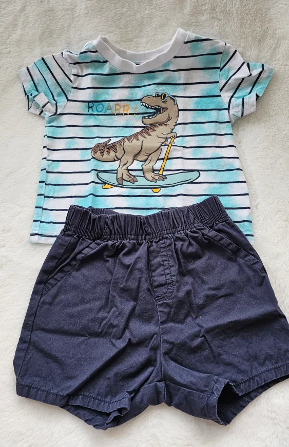 Baby Boy Summer Outfit Bundle - 7 Sets image indicator(2)