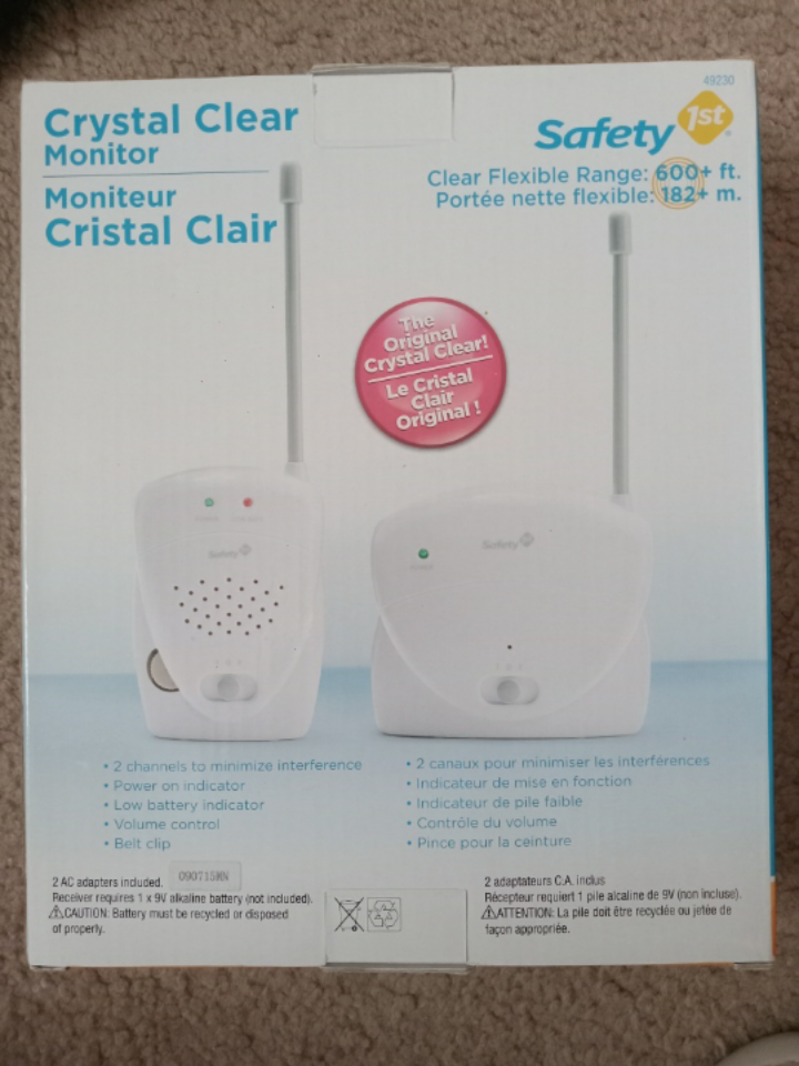 Safety 1st Crystal Clear Baby Monitor - photo 2
