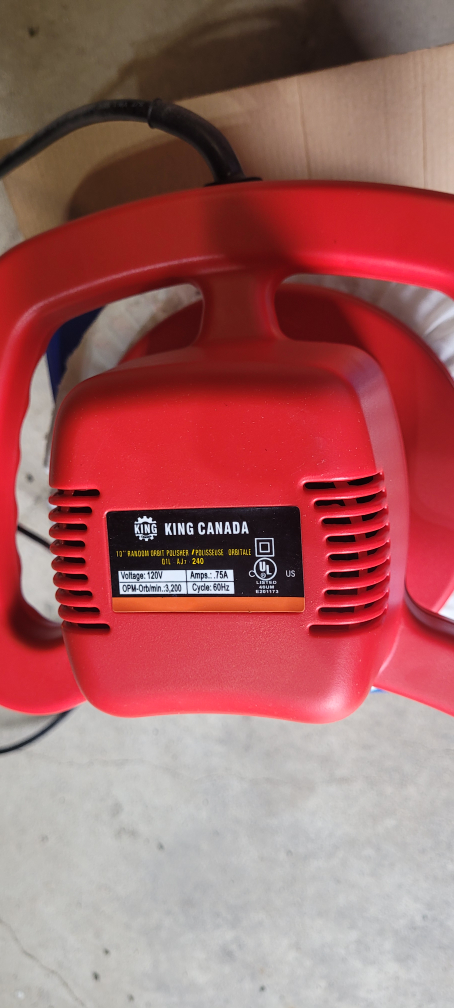King Canada 10" Random Orbit Polisher - Model 8301 - photo 4