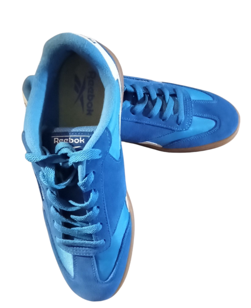 Reebok Royal Classic Joggers - Blue Suede Sneakers - Size 6.5