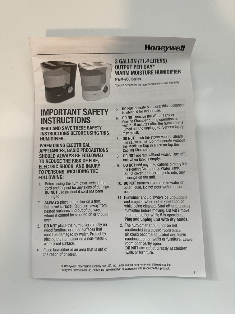 Honeywell Humidifier - photo 5