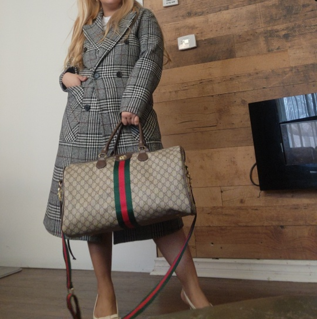 Grey Plaid Longline Coat - photo 2
