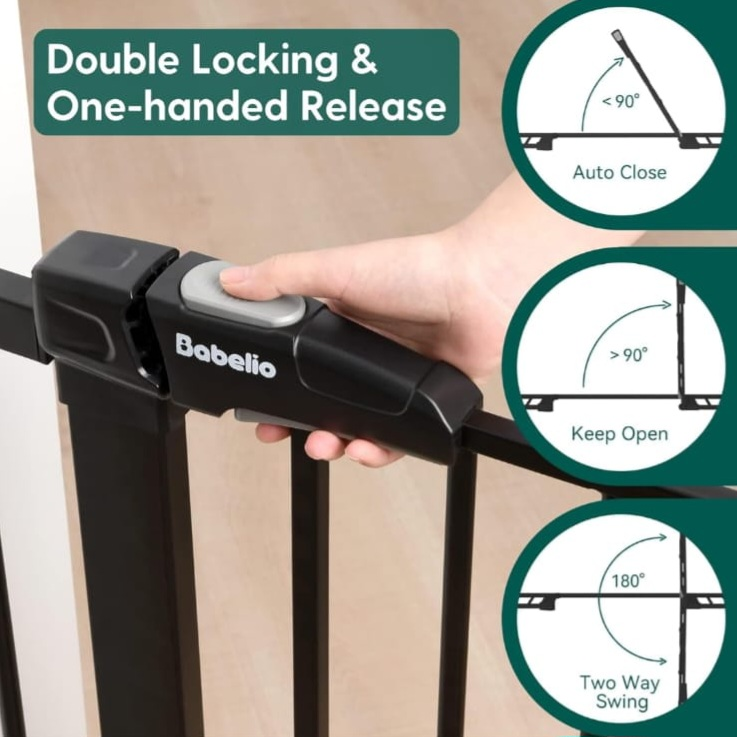 Baby Safety Gate - Black - New in Box - photo 2