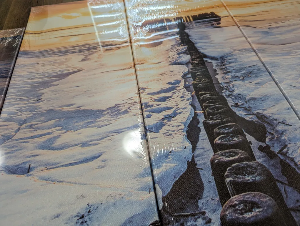 *New in Box* 5-Piece Canvas Wall art - Winter Landscape image indicator(3)