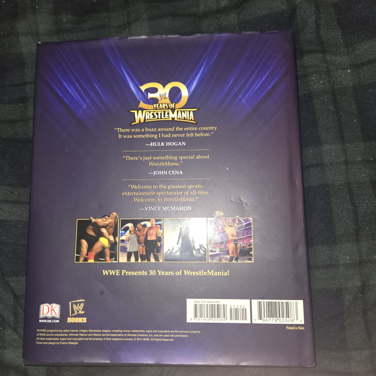 WWE 30 Years of Wrestlemania Book - photo 2