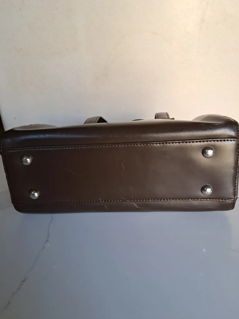 Danier Brown Italian Leather Handbag image indicator(5)