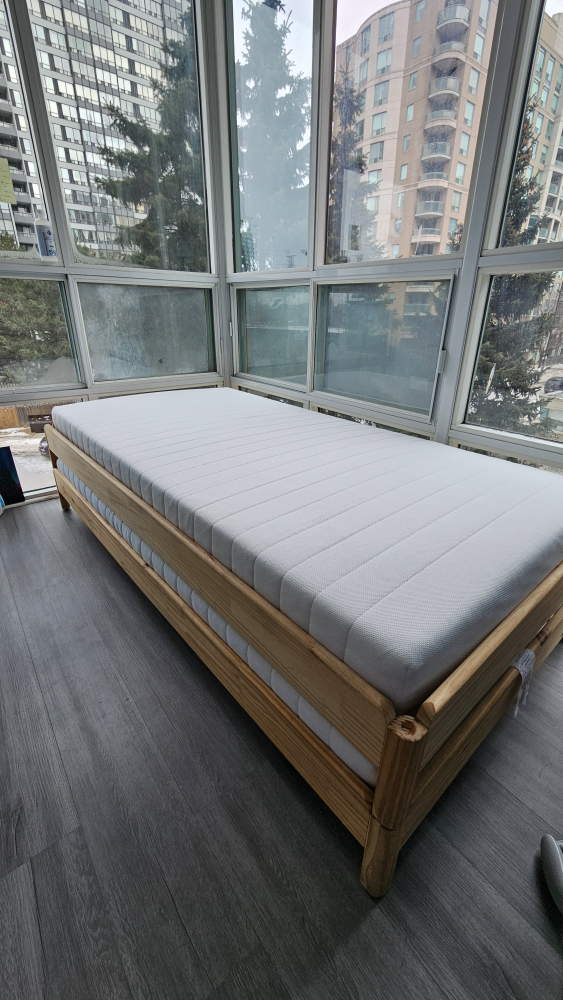 IKEA UTÅKER Stackable Bed Frame with Mattress