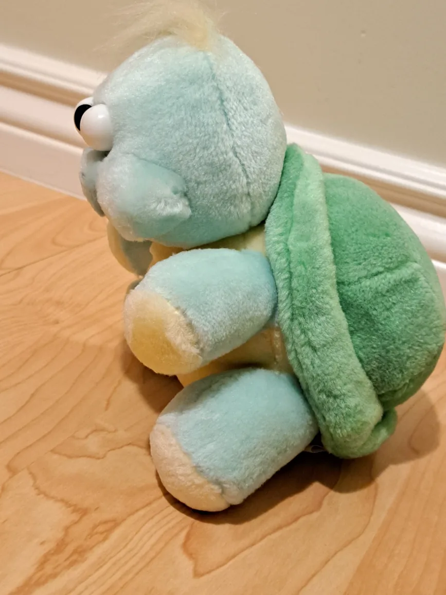 Vintage Plush Turtle Toy 8" image indicator(4)