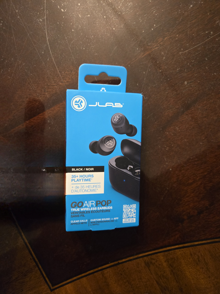 JLab Go Air Pop True Wireless Earbuds - Black - photo 2