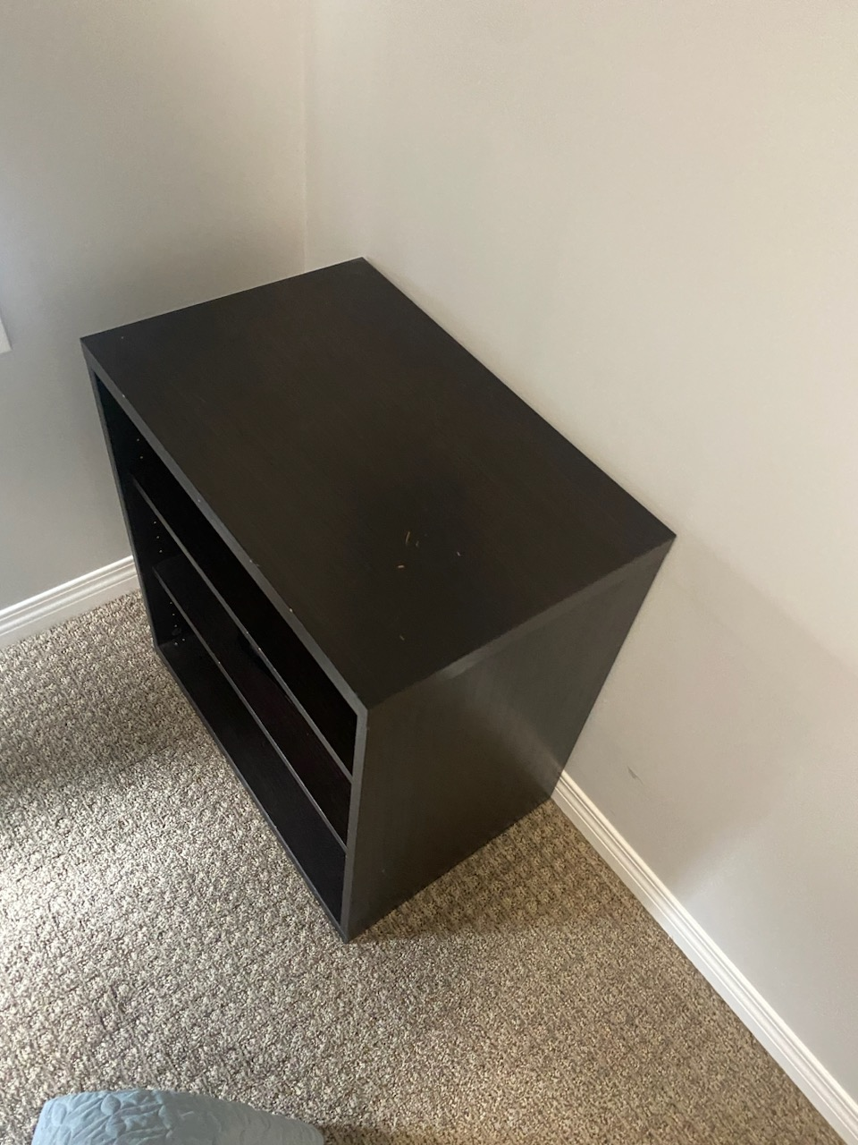 Black 3-Shelf Bookcase
