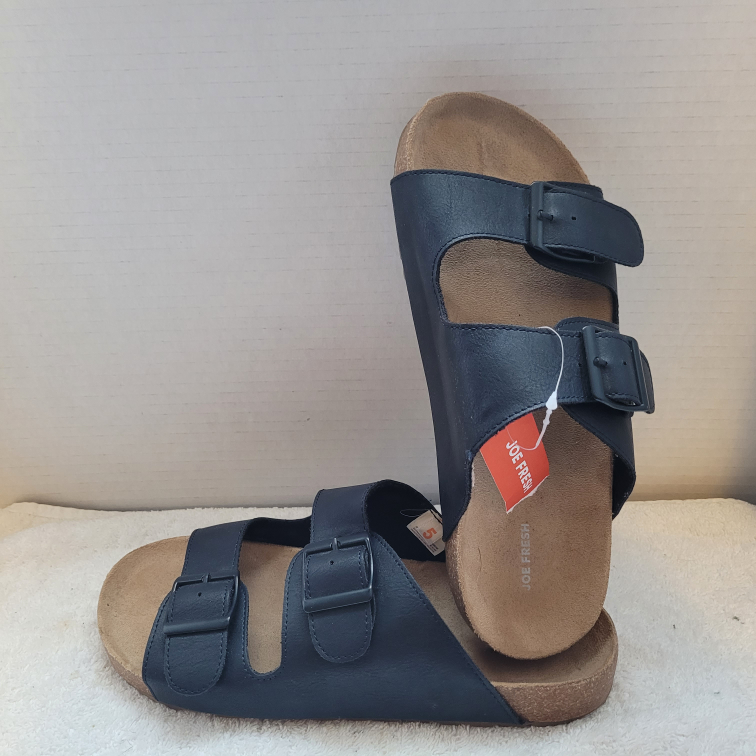Joe Fresh Black Double Buckle Sandals - photo 2