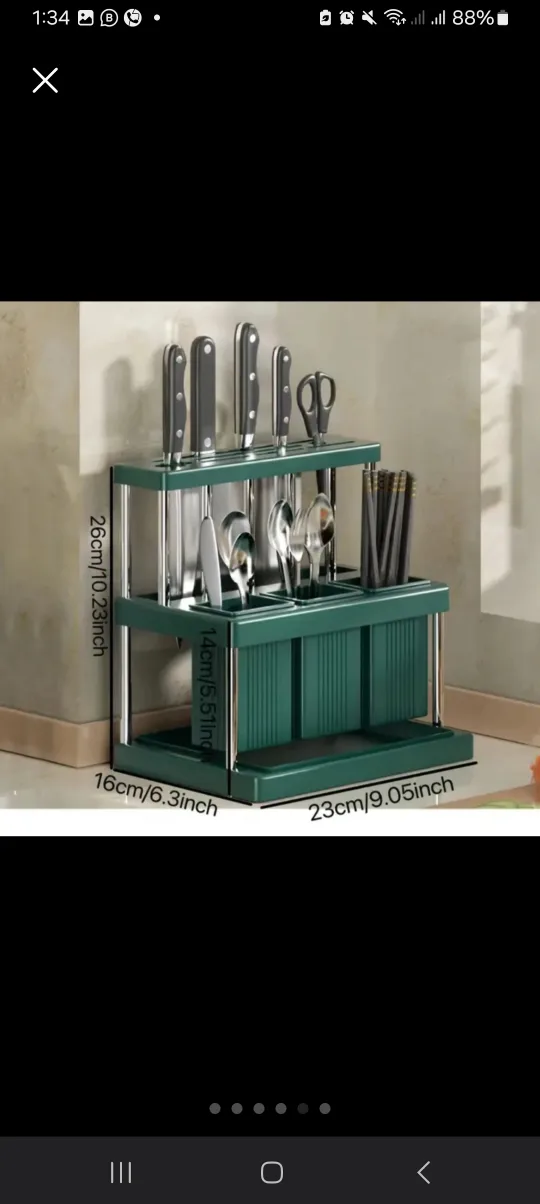 BRAND NEW 2-Tier Kitchen Utensil Organiser 🧡 image indicator(5)