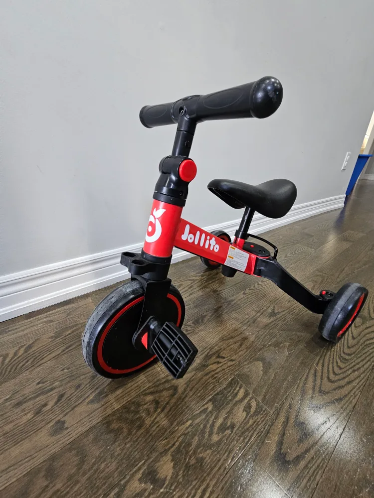 Jolitto 5-in-1 Toddler Tricycle - Red image indicator(2)