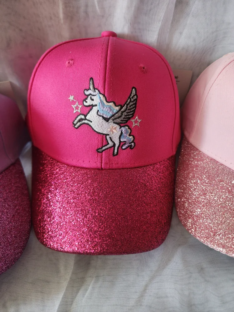 Kids Unicorn Glitter Baseball Cap image indicator(4)