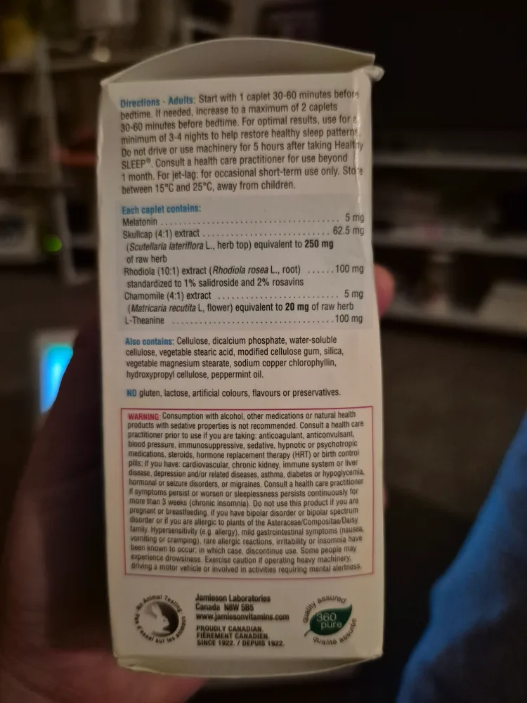 Jamieson Healthy Sleep 30 Caplets - Natural Sleep Aid #Freecycle image indicator(2)
