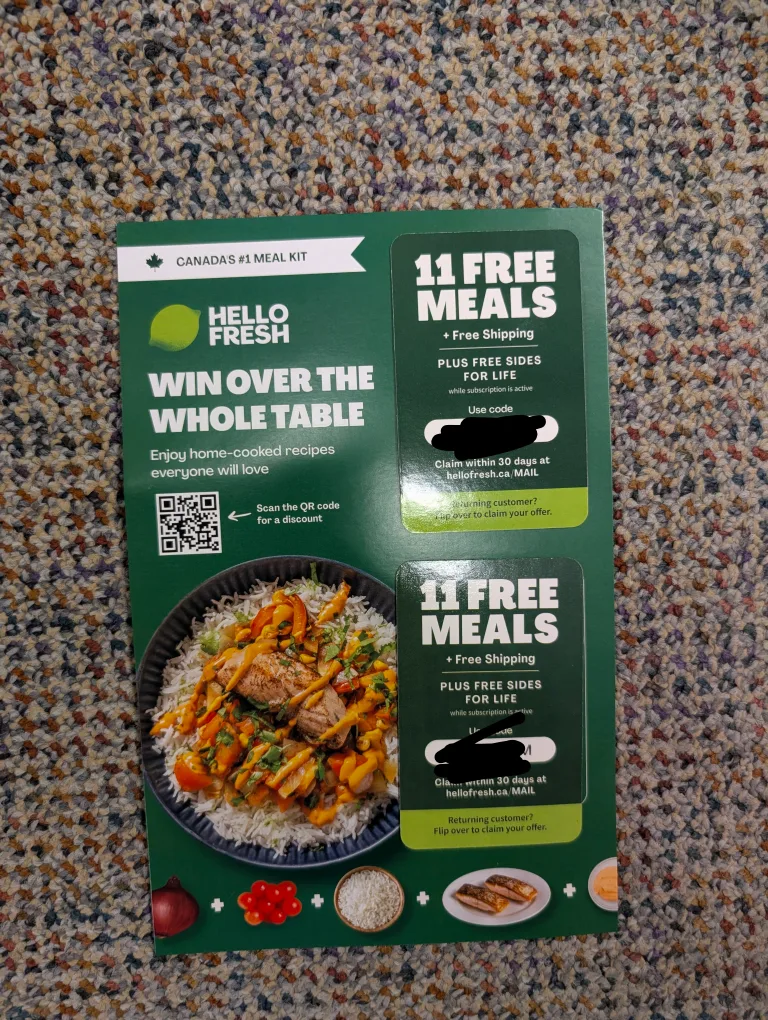 HelloFresh 11 Free Meals Coupon #freecycle thumbnail