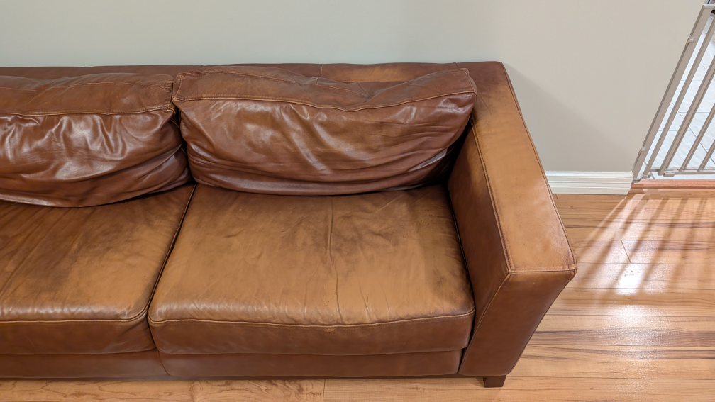 Brown Full Leather Sofa - photo 5